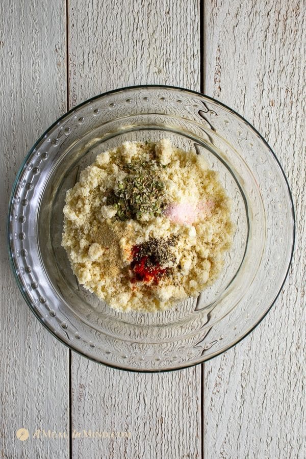 ingredients for topping in almond flour crusted salmon