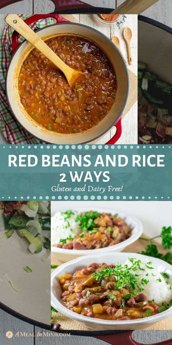 delicious red bean and rice 2 ways tall pinterest image