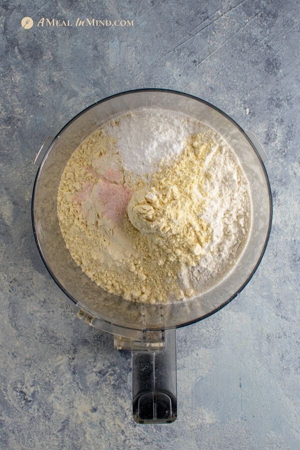 savory millet-currant biscuits dry ingredients in food processor
