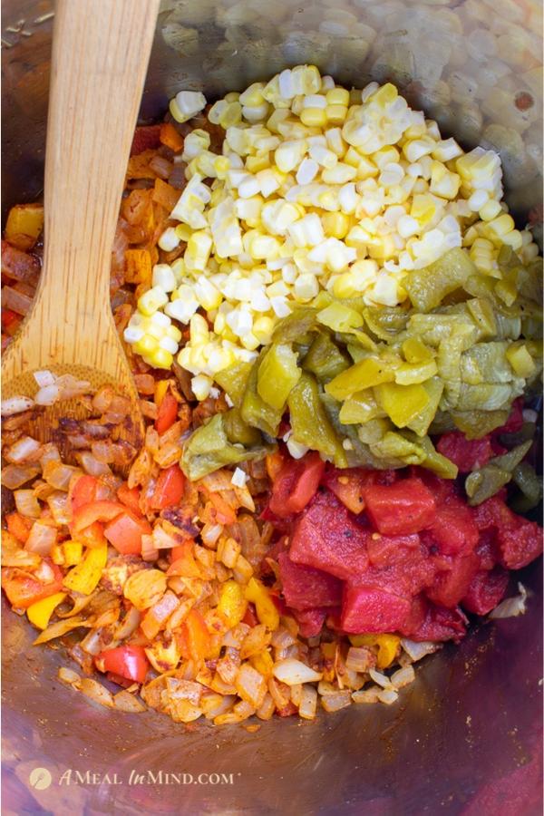 more ingredients for savory roasted hatch green chile tortilla soup 