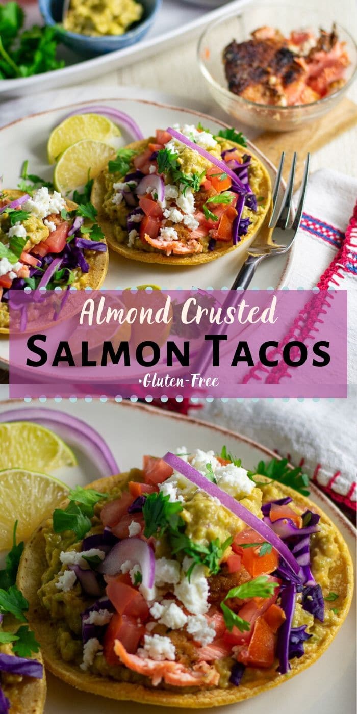 almond flour salmon tacos gluten free pinterest collage