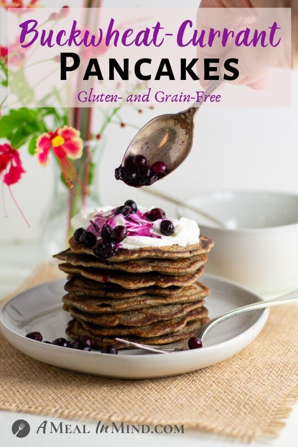  Buckwheat-Currant Pancakes Gluten Free pinterest image