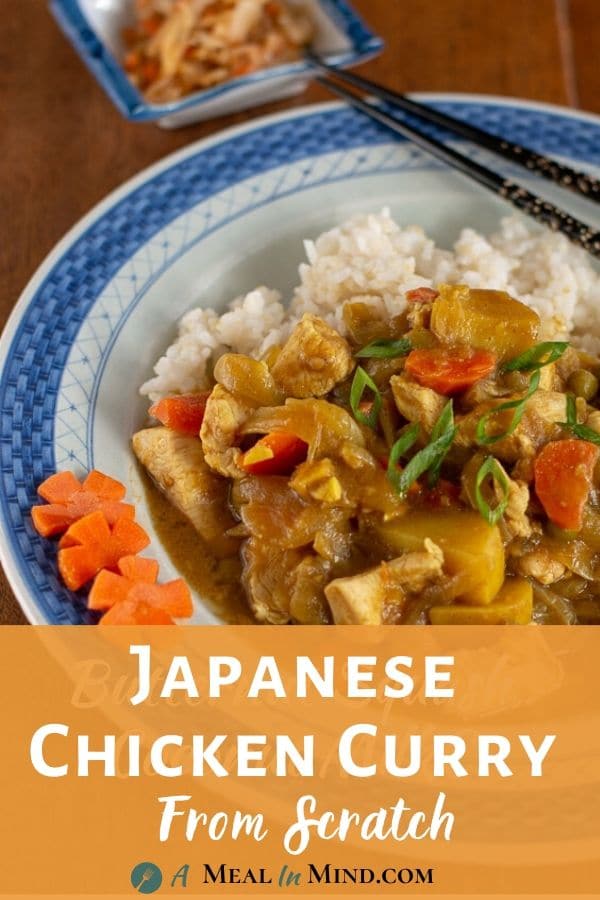 Japanese Chicken Curry From Scratch pinterest pin