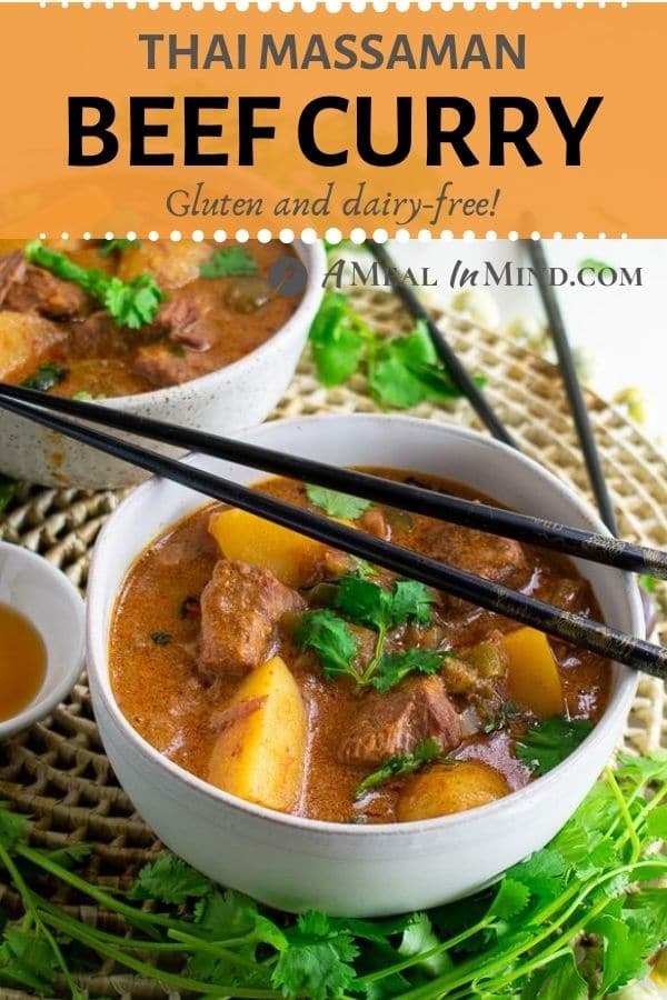 Thai Massaman Curry with Beef and Potatoes pinterest image