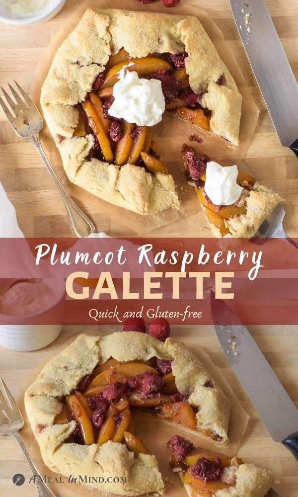 Gluten-Free Plumcot-Raspberry Galette 2 image pinterest collage