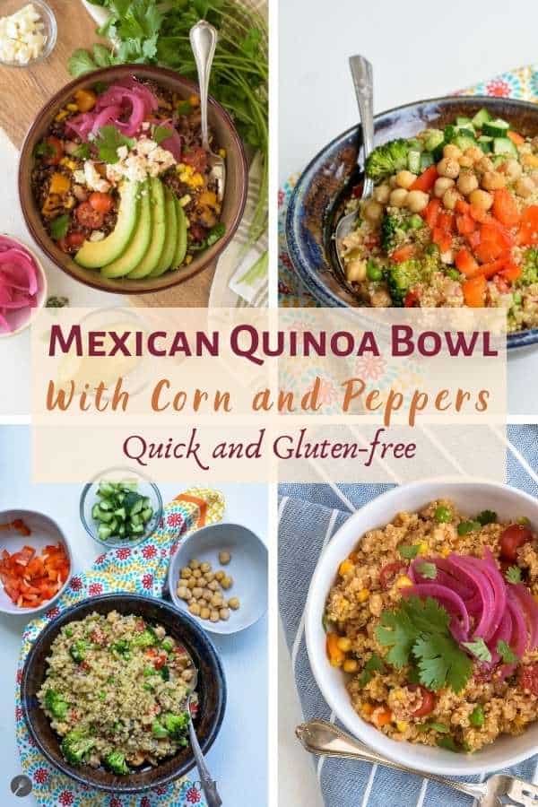 Mexican Quinoa Bowl with Corn and Peppers