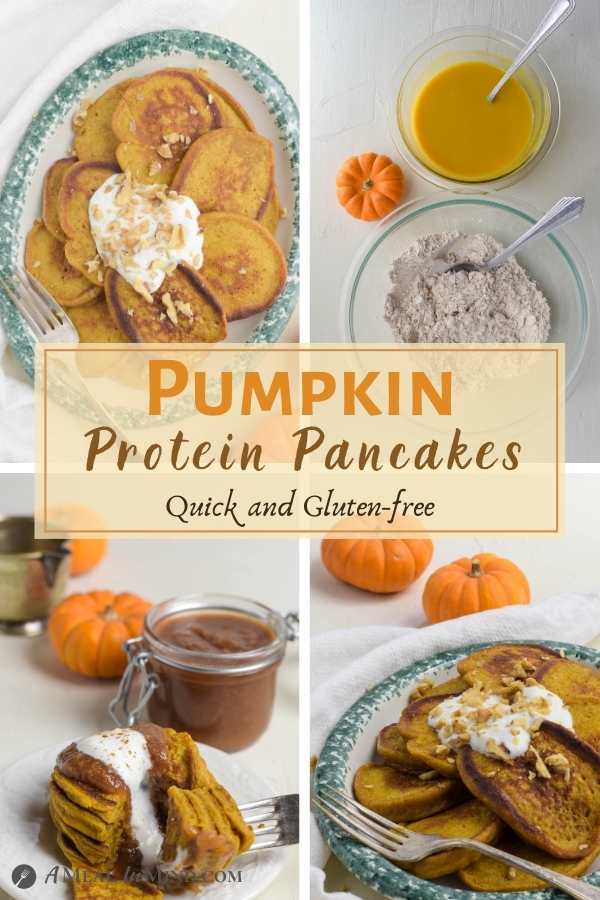 Pumpkin Protein Pancakes 4 image pinterest collage