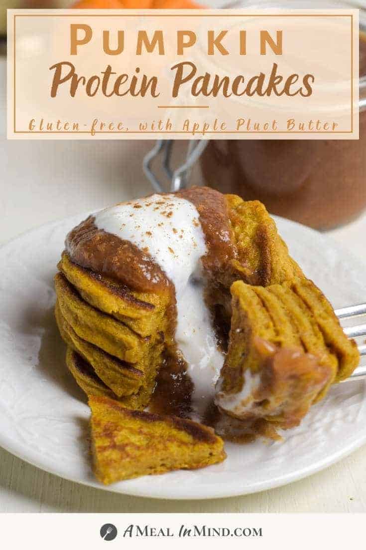 Pumpkin Protein Pancakes pinterest pin 1