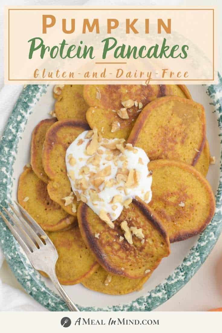 Pumpkin Protein Pancakes pinterest pin 