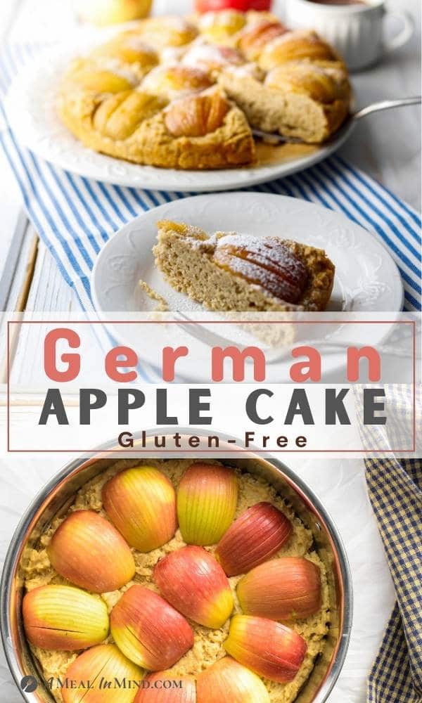 pinterest collage of german apple cake