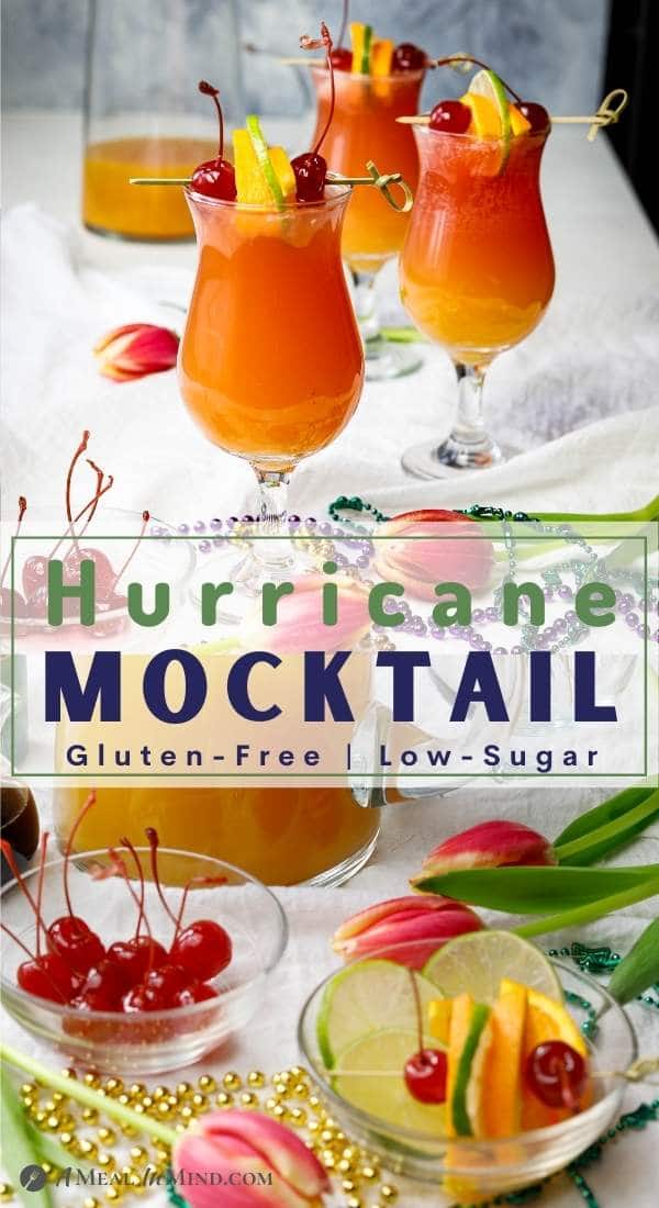 pinterest collage of hurricane mocktails